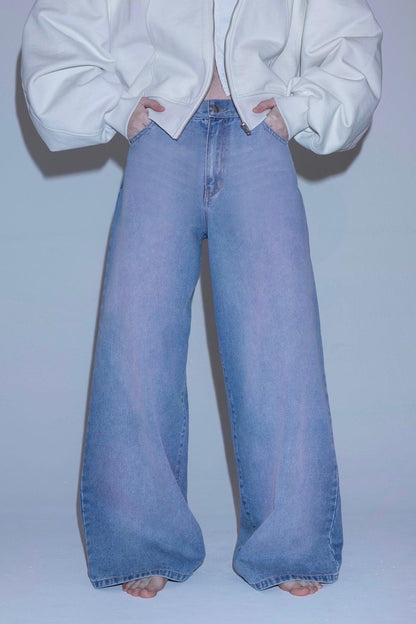 Angle denim pants 牛仔褲