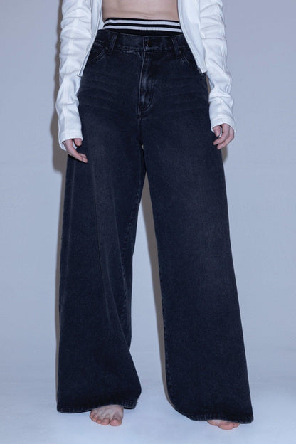 Angle denim pants 牛仔褲