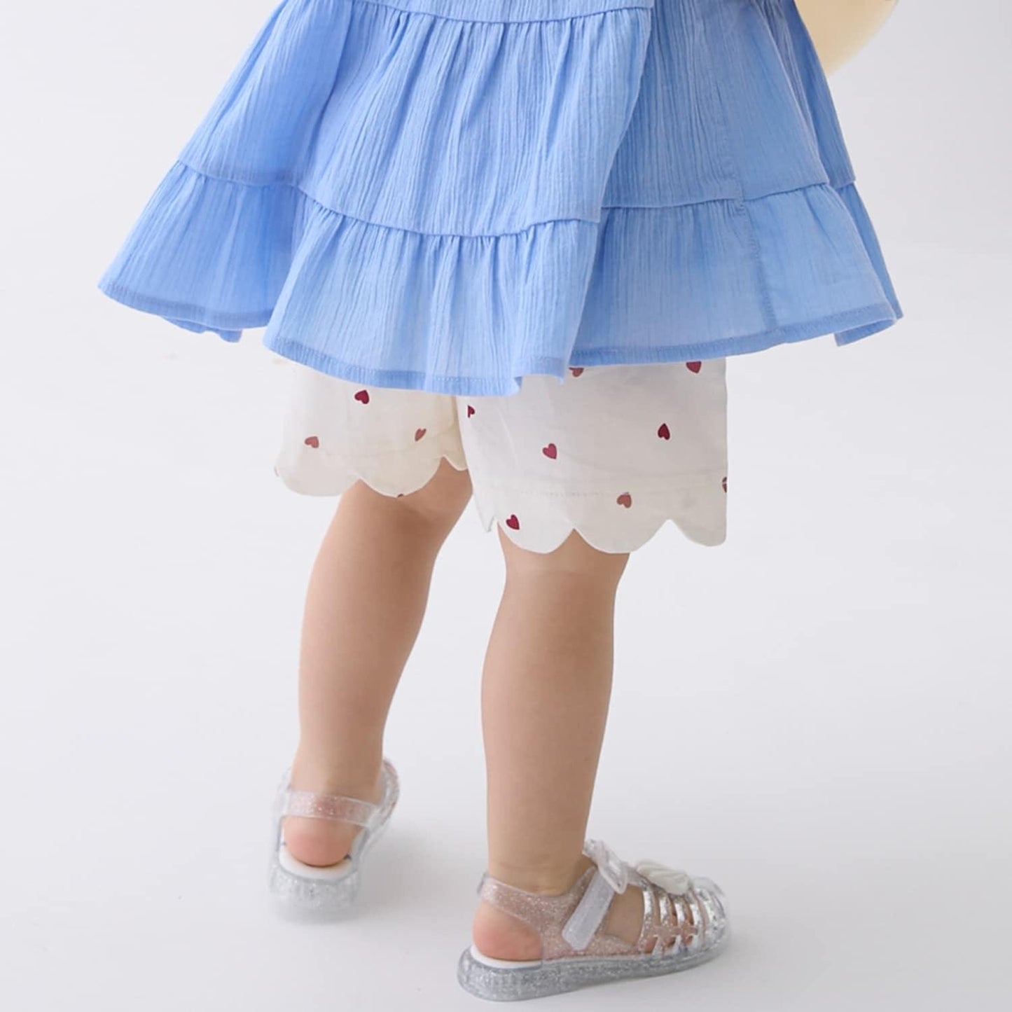 防汙功能 荷葉邊設計 休閒短褲