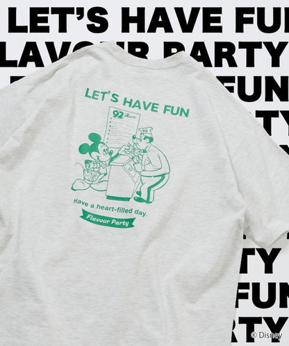 DISNEY（迪士尼） ミッキーマウス 背部印花寬鬆T恤 HAVE FUN款