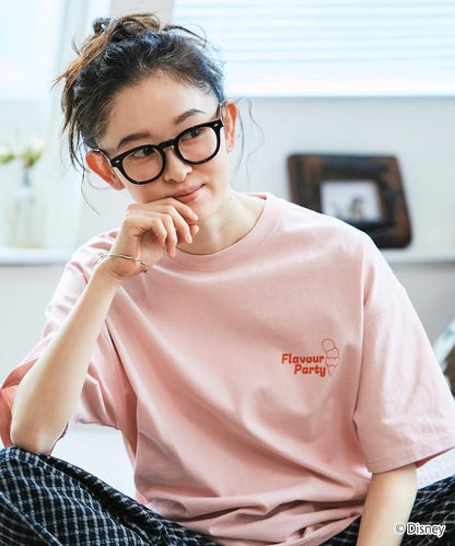 DISNEY（迪士尼） ミッキーマウス 背部印花寬鬆T恤 HAVE FUN款