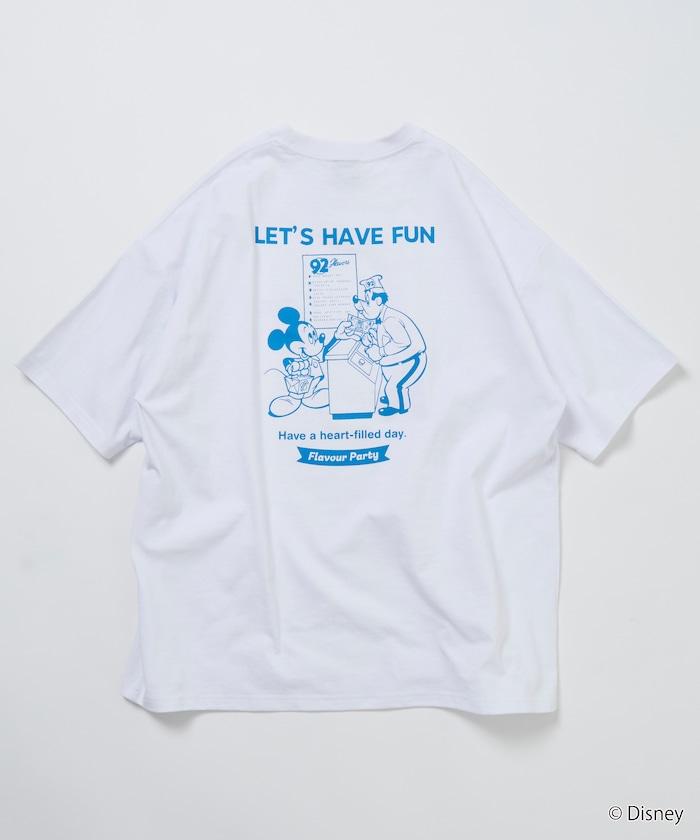 DISNEY（迪士尼） ミッキーマウス 背部印花寬鬆T恤 HAVE FUN款
