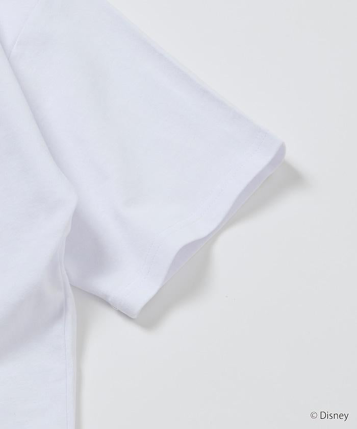 DISNEY（迪士尼） ミッキーマウス 背部印花寬鬆T恤 HAVE FUN款