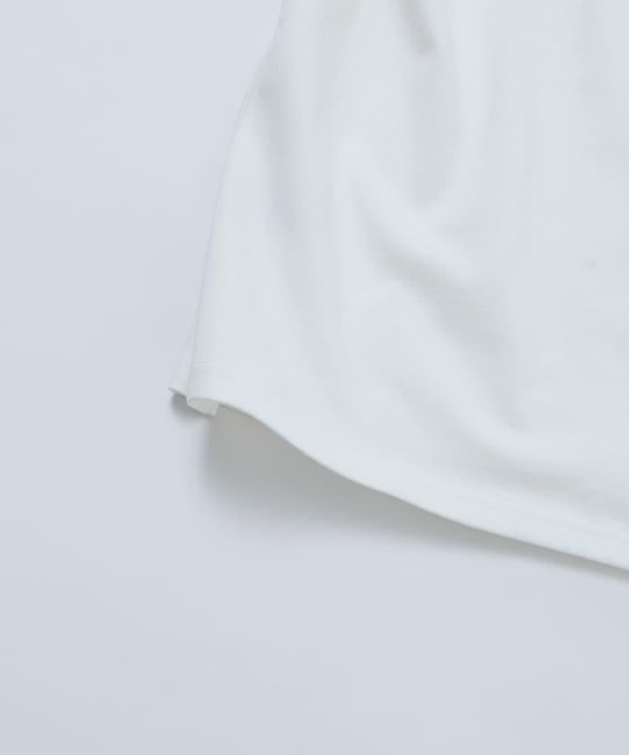 寬鬆版 後背刺繡 Cherry ringer 設計 圓領 T恤