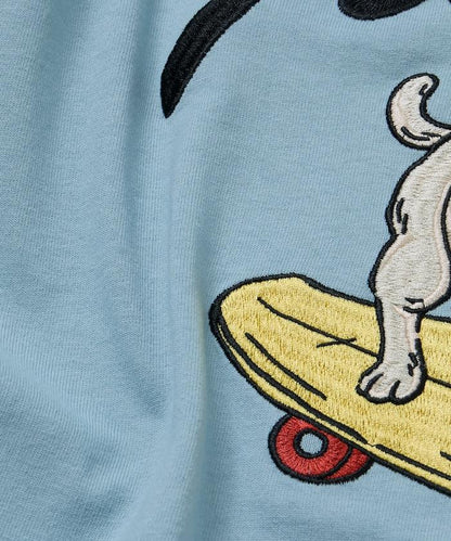 寬鬆版型 後背刺繡 Dog 圓領 T恤