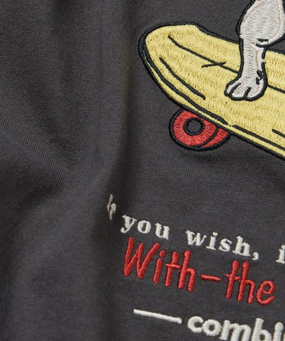 寬鬆版型 後背刺繡 Dog 圓領 T恤