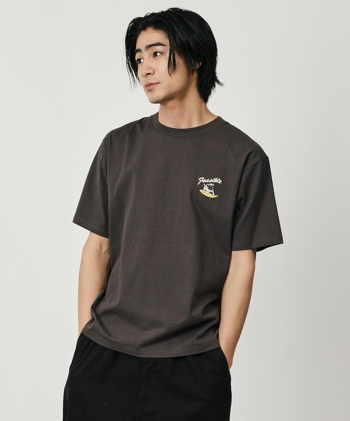 寬鬆版型 後背刺繡 Dog 圓領 T恤