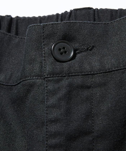 可水洗麻混 休閒短褲