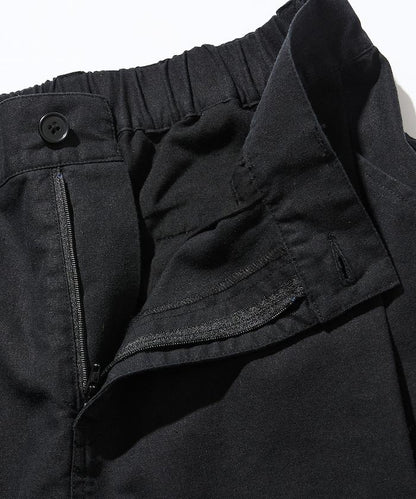 可水洗麻混 休閒短褲