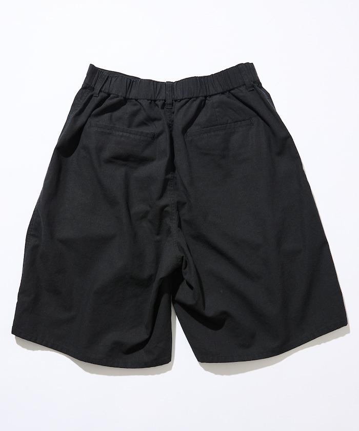 可水洗麻混 休閒短褲