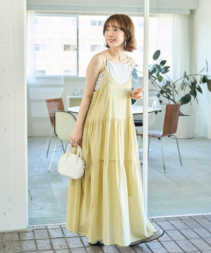 印度風層疊拼接吊帶連衣裙