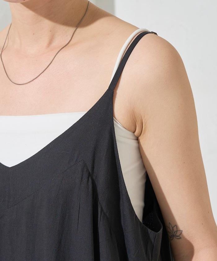 印度風層疊拼接吊帶連衣裙