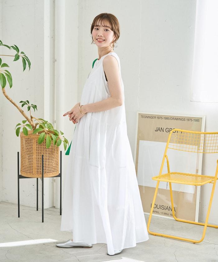 印度風層疊拼接吊帶連衣裙