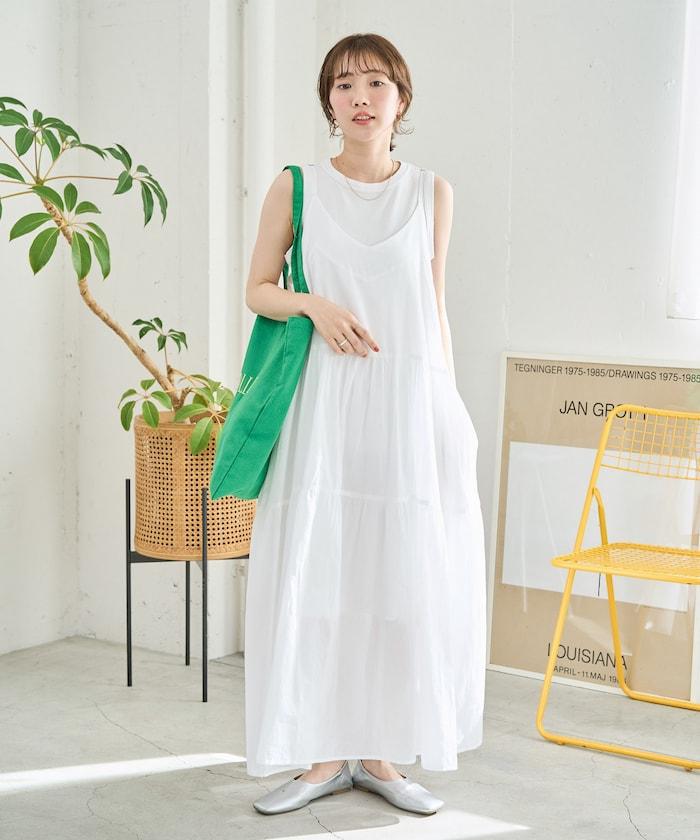 印度風層疊拼接吊帶連衣裙