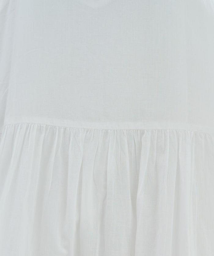 印度風層疊拼接吊帶連衣裙