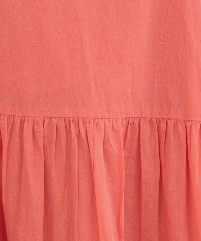 印度風層疊拼接吊帶連衣裙