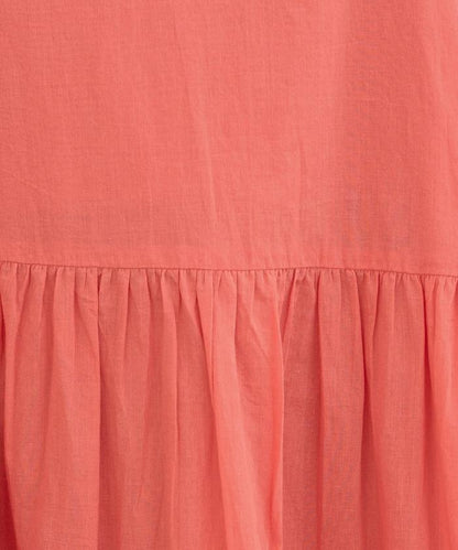 印度風層疊拼接吊帶連衣裙