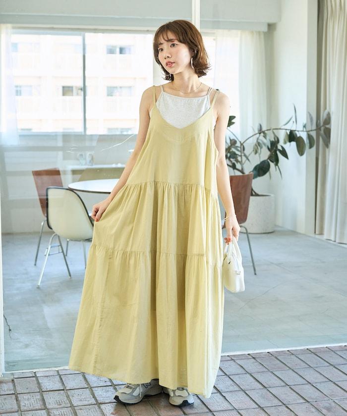 印度風層疊拼接吊帶連衣裙