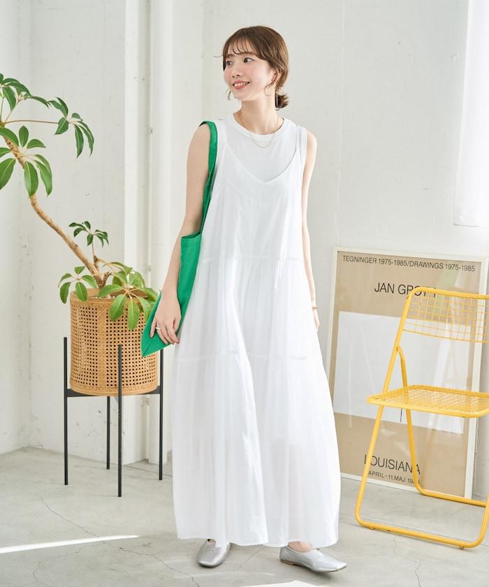 印度風層疊拼接吊帶連衣裙