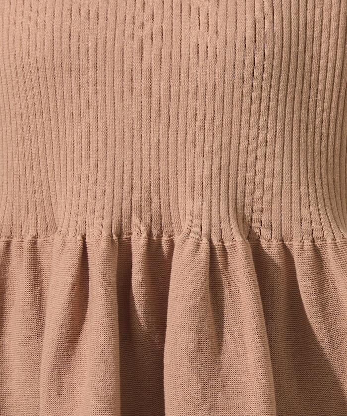 夏季針織短袖荷葉邊上衣