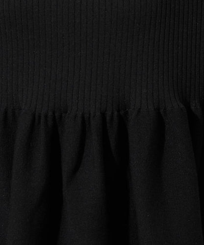 夏季針織短袖荷葉邊上衣