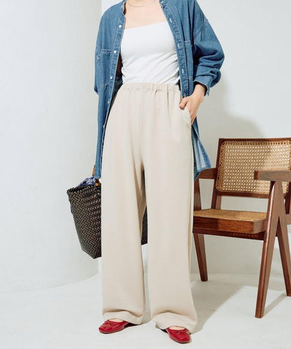 清涼觸感羅馬布褲子