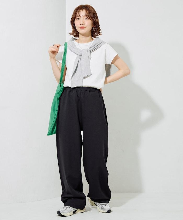 清涼觸感羅馬布褲子