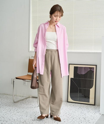 清涼觸感羅馬布褲子