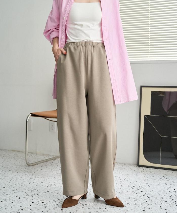 清涼觸感羅馬布褲子