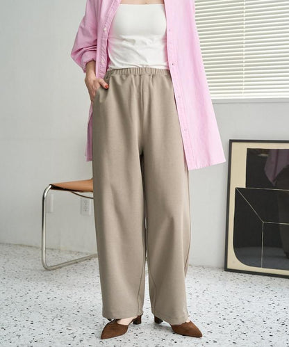 清涼觸感羅馬布褲子