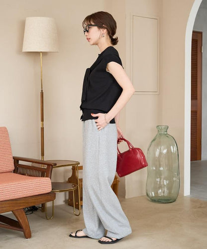 清涼觸感羅馬布褲子