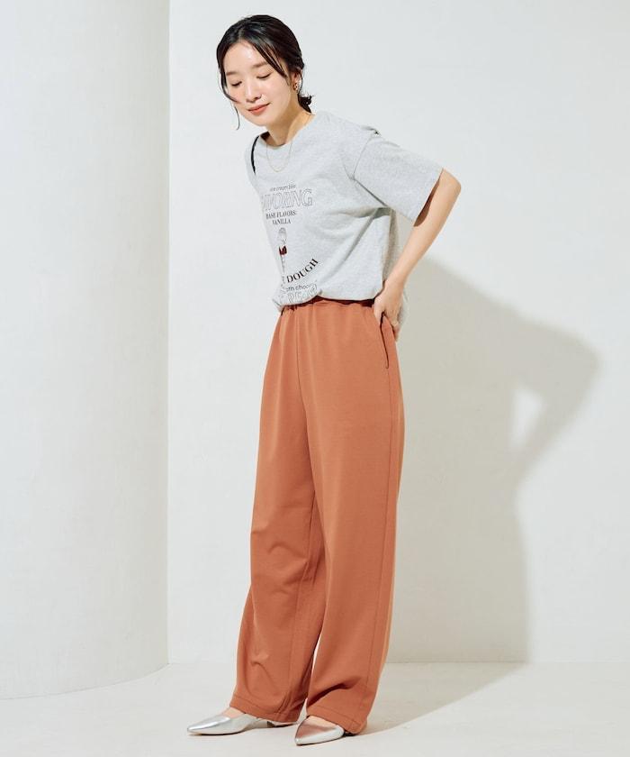 清涼觸感羅馬布褲子