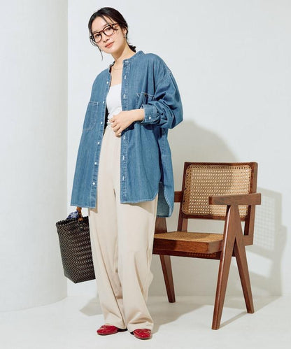 清涼觸感羅馬布褲子