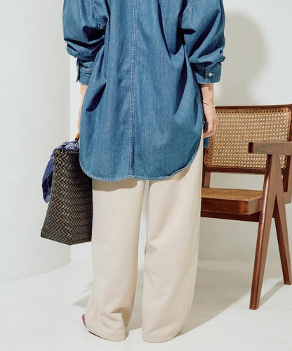 清涼觸感羅馬布褲子