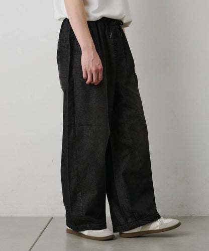 輕薄牛仔鬆緊休閒褲