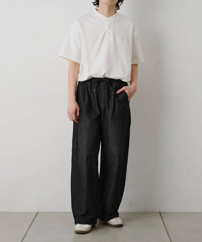 輕薄牛仔鬆緊休閒褲