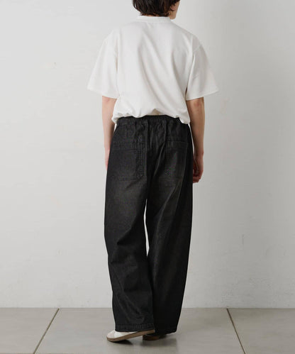 輕薄牛仔鬆緊休閒褲