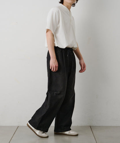 輕薄牛仔鬆緊休閒褲