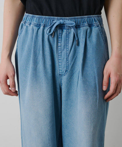 輕薄牛仔鬆緊休閒褲