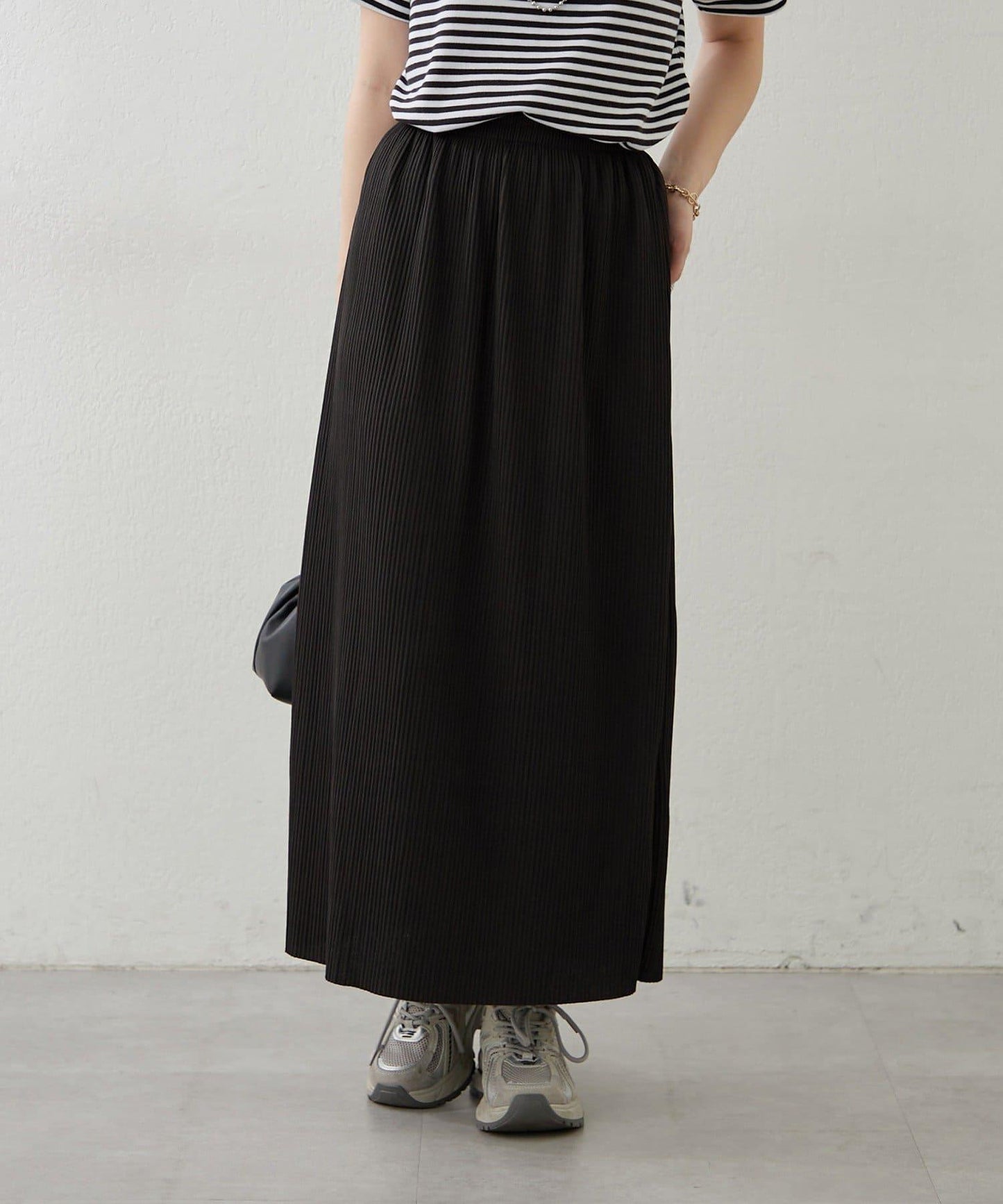 舒適顯瘦羅紋修身半身裙