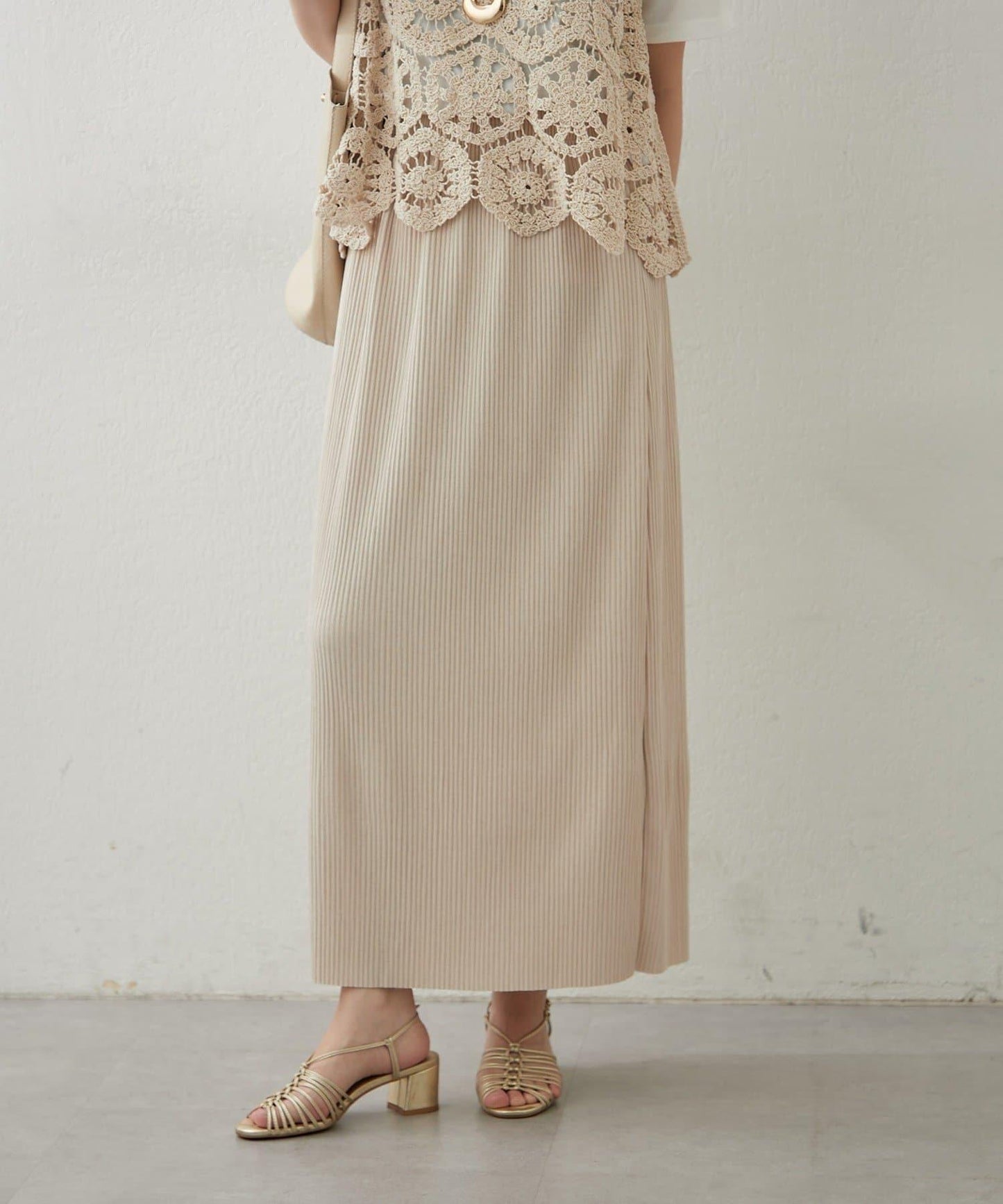 舒適顯瘦羅紋修身半身裙