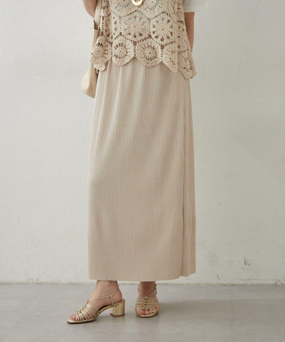 舒適顯瘦羅紋修身半身裙