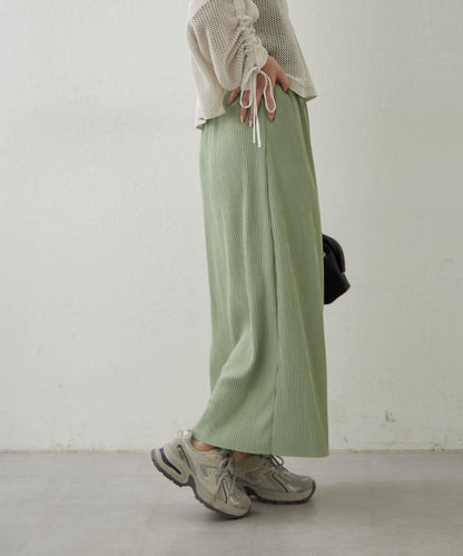 舒適顯瘦羅紋修身半身裙