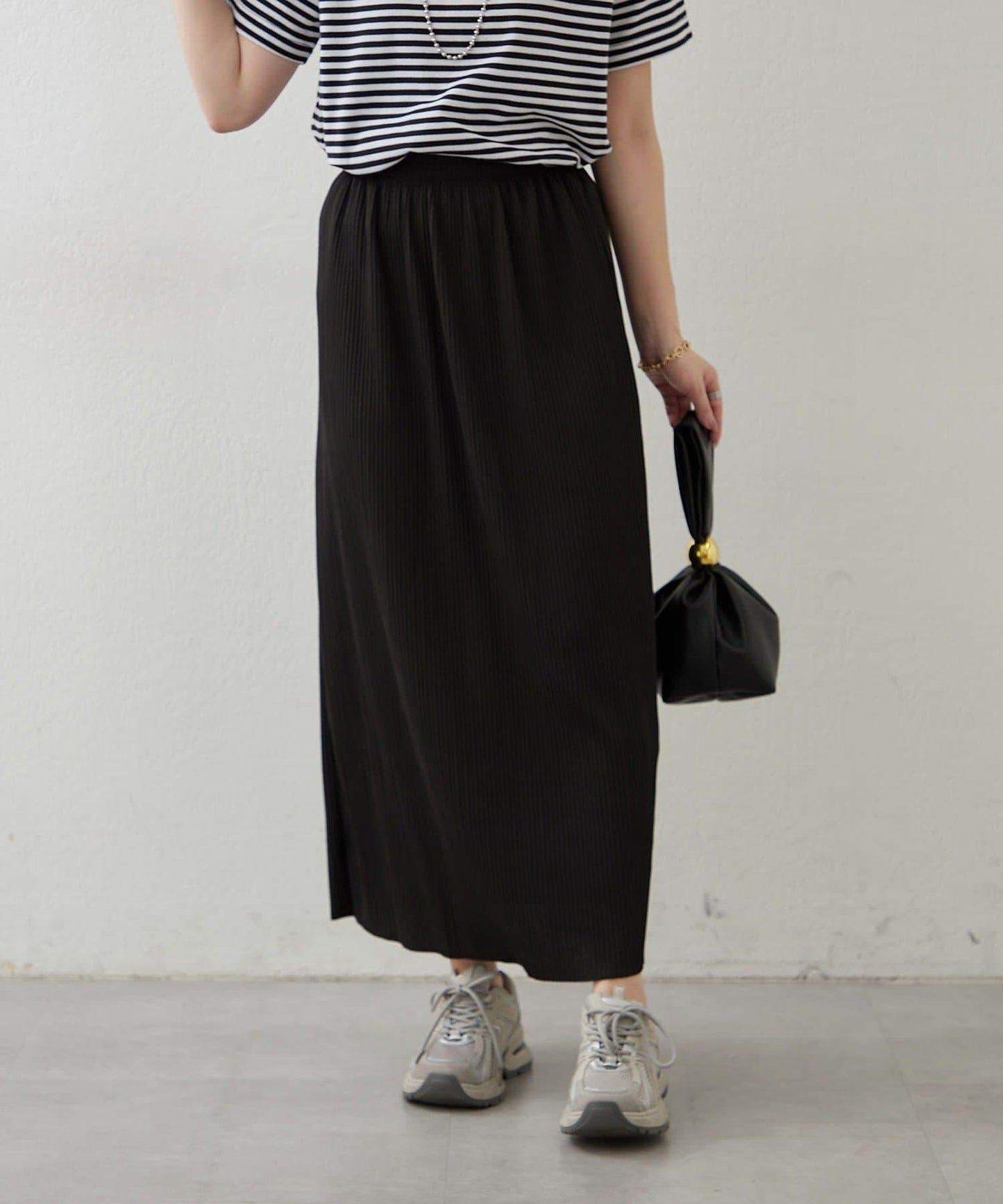 舒適顯瘦羅紋修身半身裙