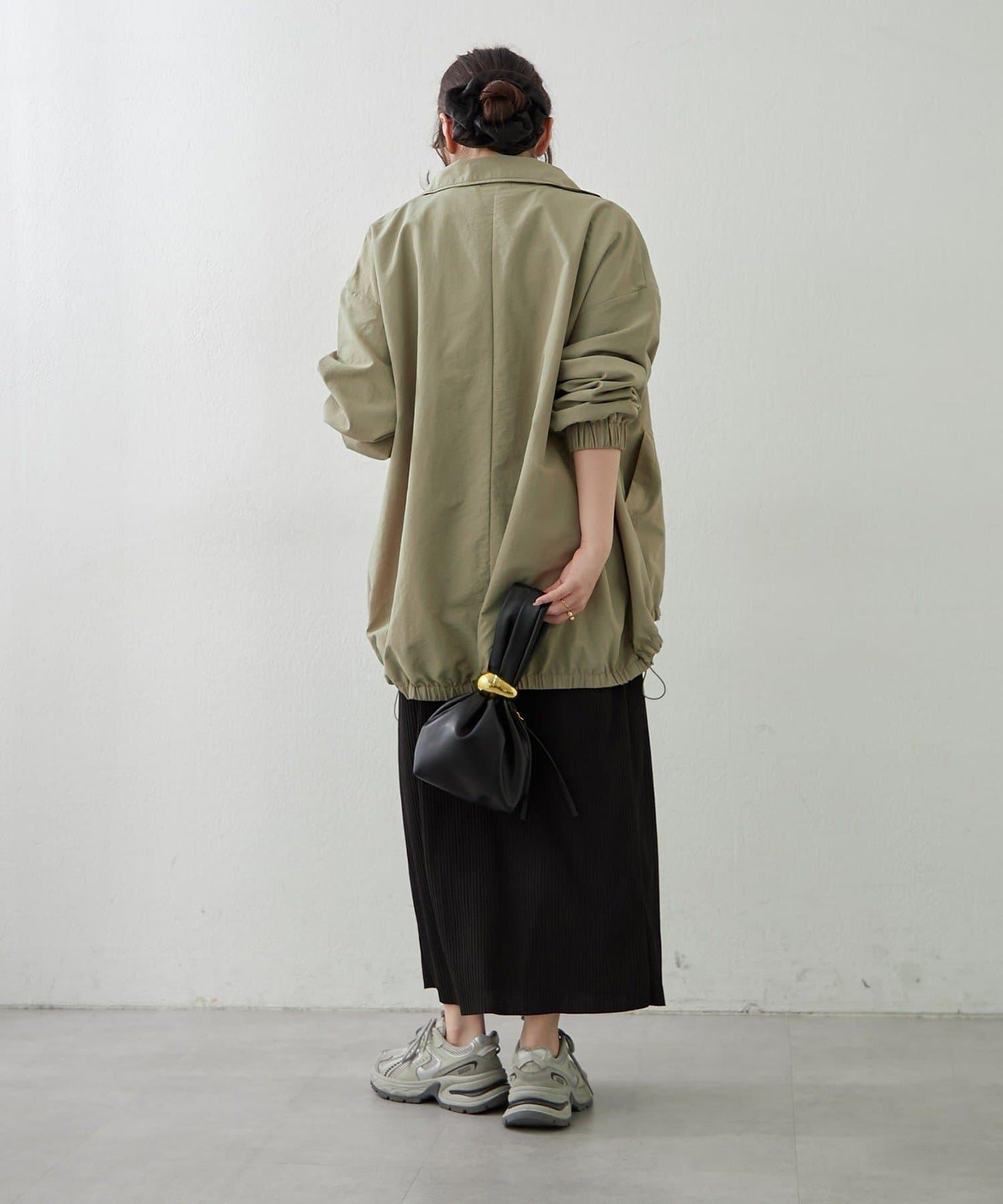 舒適顯瘦羅紋修身半身裙