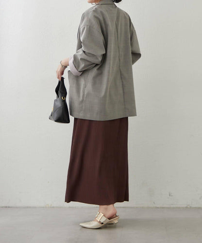 舒適顯瘦羅紋修身半身裙