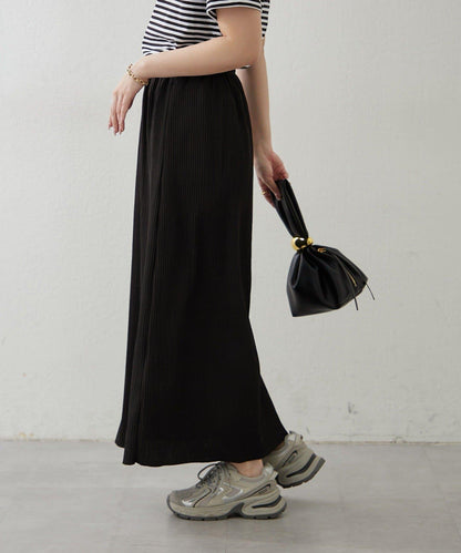 舒適顯瘦羅紋修身半身裙