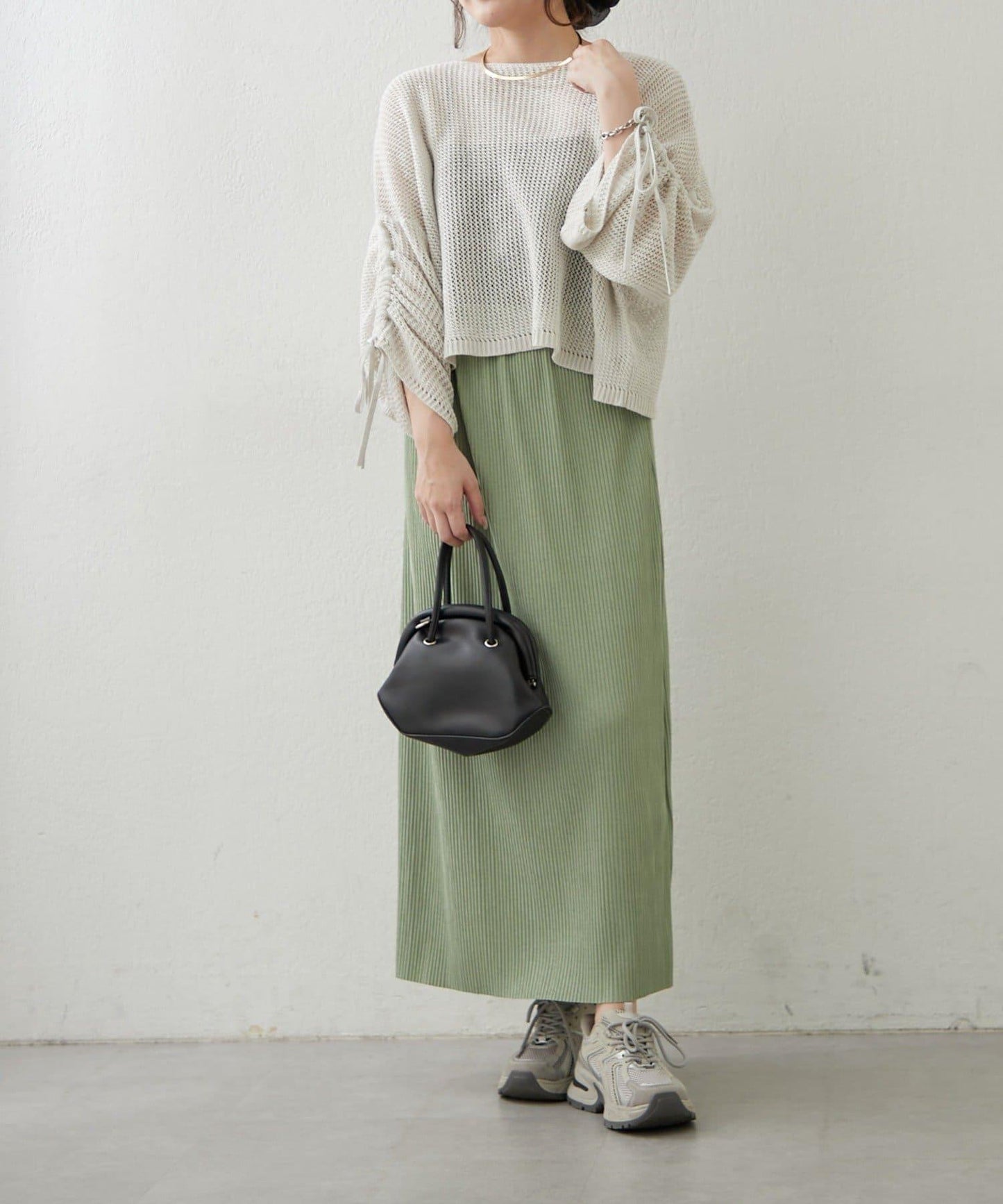 舒適顯瘦羅紋修身半身裙