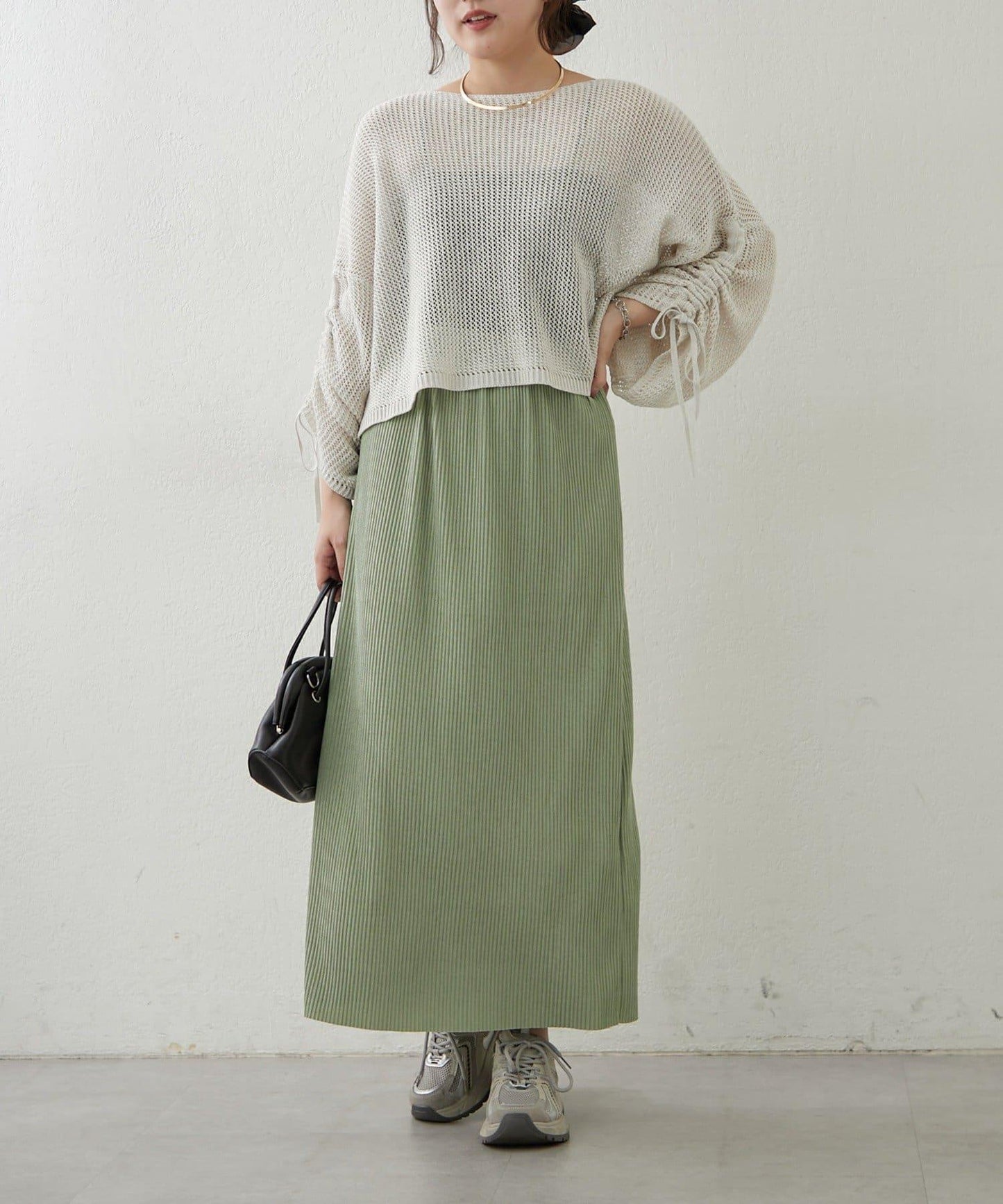 舒適顯瘦羅紋修身半身裙