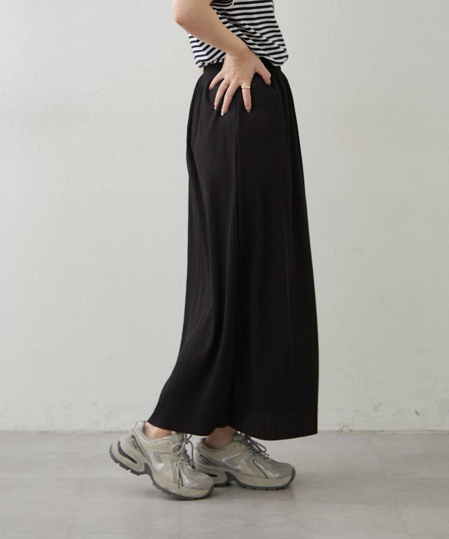 舒適顯瘦羅紋修身半身裙